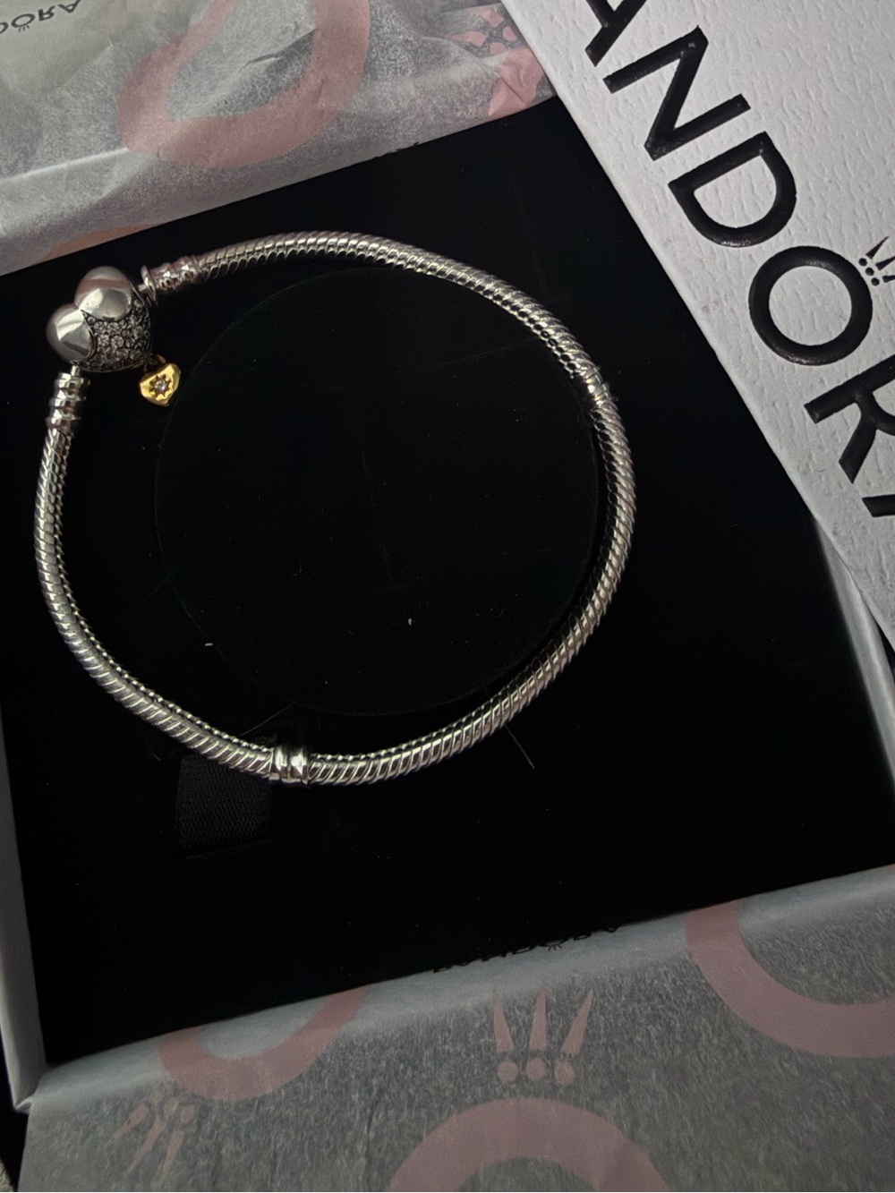 PANDORA DISNEY MOMENTS MICKEY MOUSE HEART CLASP